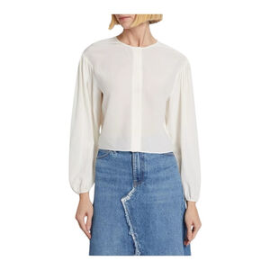 Frame Cream Boxy Fit Blouse Size Small